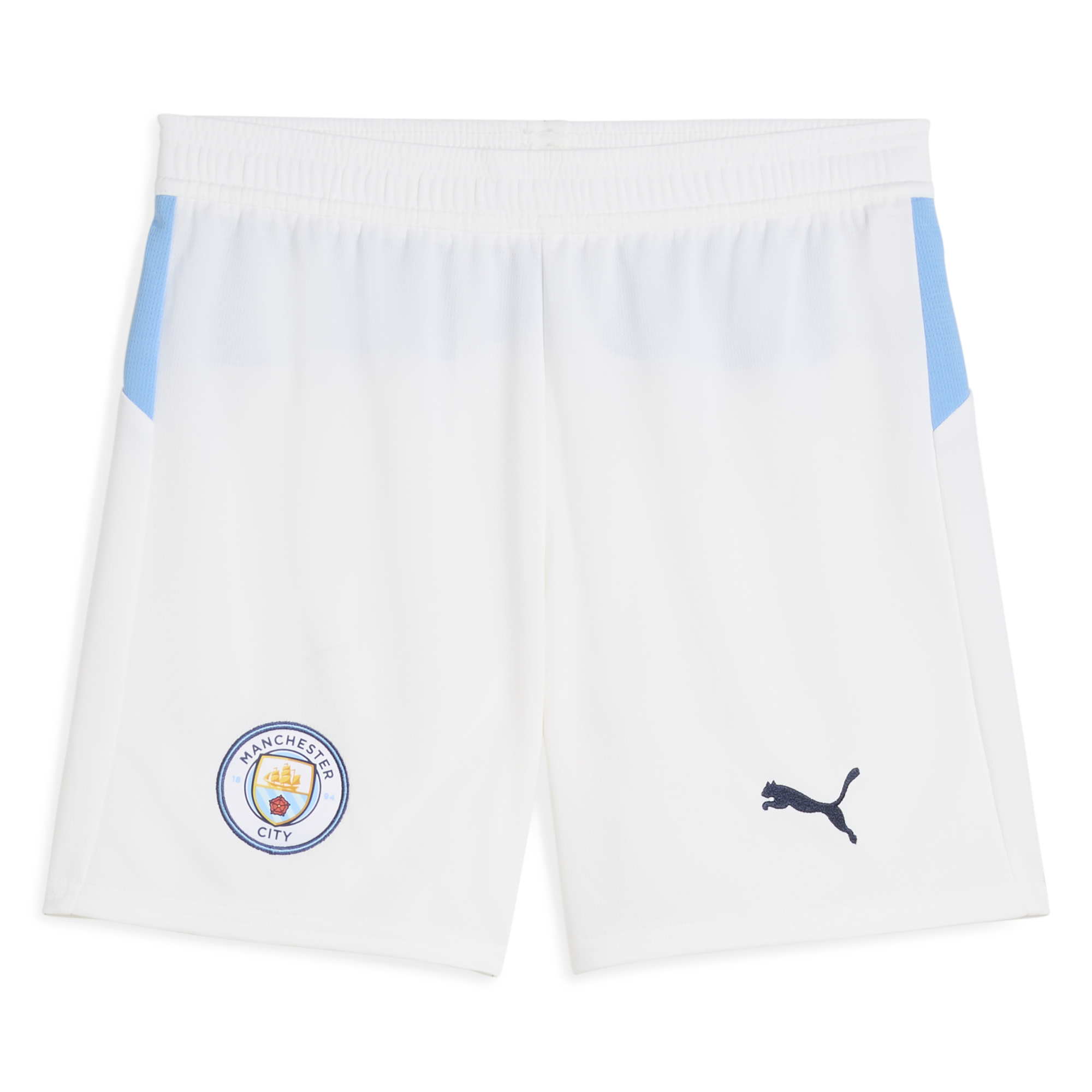 Shop kids manchester city football shorts white 202526 Manchester City Shirts | Official Store - ManCityFootballShirt.com